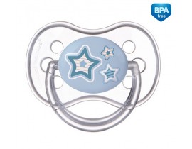 Пустышка силиконовая симметрическая 6-18 месяцев Newborn baby - 22/581_blu
