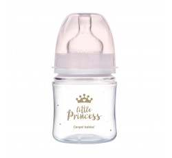 Антиколікова пляшка з широким отвором 120 мл PP Easystart Royal baby, рожева - 35/233_pin