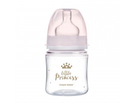 Антиколиковая бутылочка с широким отверстием 120 мл PP Easystart Royal baby, розовая - 35/233_pin