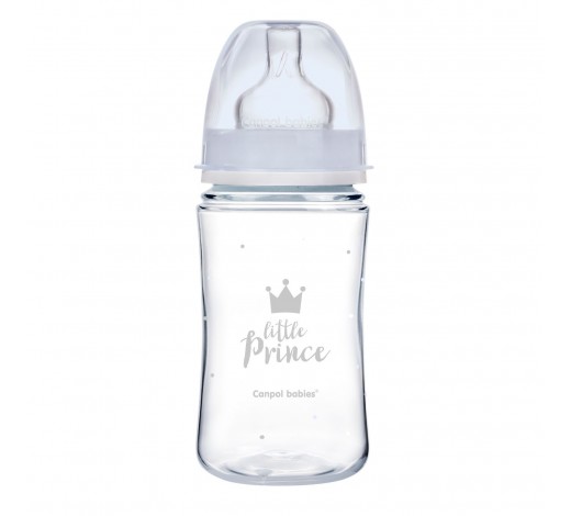 Антиколиковая бутылочка с широким отверстием 240 мл PP Easystart Royal baby, синяя - 35/234_blu