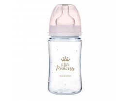 Антиколиковая бутылочка с широким отверстием 240 мл PP Easystart Royal baby, розовая - 35/234_pin
