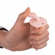 Силиконовая щетка для зубов с огранечителем, розовая - 51/500_pin