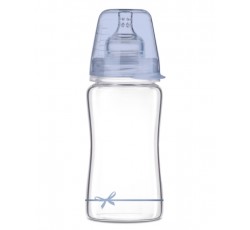 Бутылочка стеклянная LOVI Diamond glass 250 мл - 74/204boy, Baby shower
